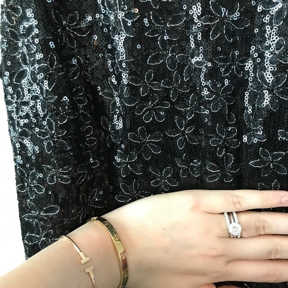 Badgley Mischka Belle Floral Embroidered Dress - Picture 2 of 9